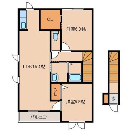 シャーメゾン本郷Ｂの物件間取画像